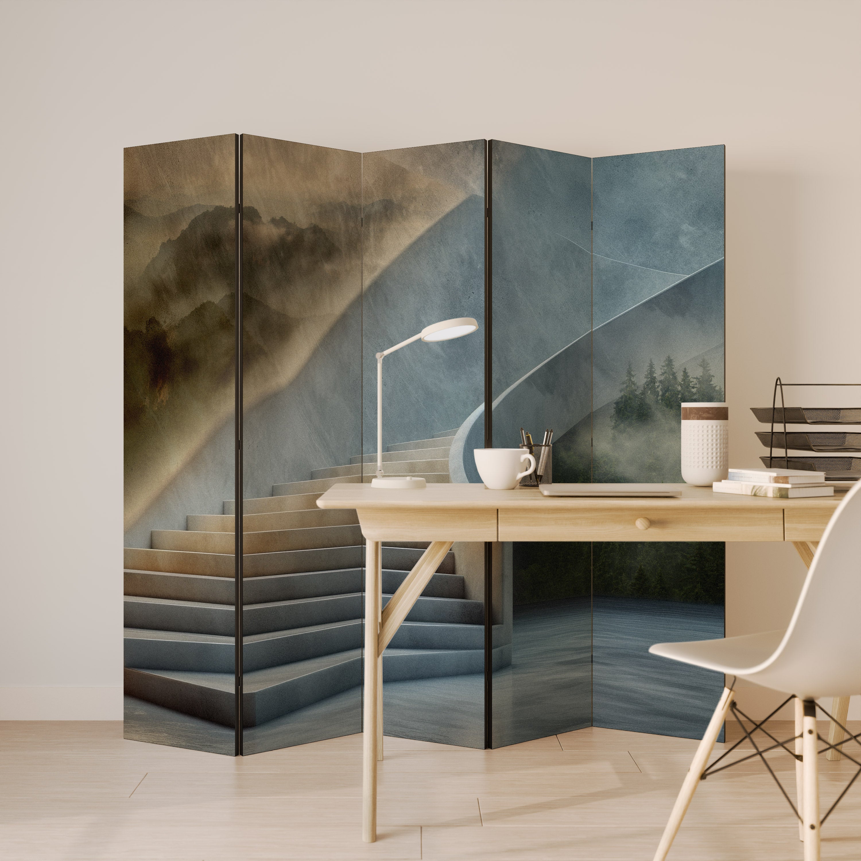 STEPS TO SERENITY 5-teiliger Paravent