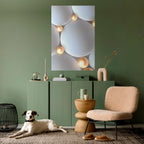 LUMINOUS SPHERICAL HARMONY Selbstklebendes Poster - Hochformat