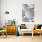 LUMINOUS SPHERICAL HARMONY Selbstklebendes Poster - Hochformat