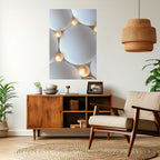 LUMINOUS SPHERICAL HARMONY Selbstklebendes Poster - Hochformat