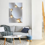 LUMINOUS SPHERICAL HARMONY Selbstklebendes Poster - Hochformat