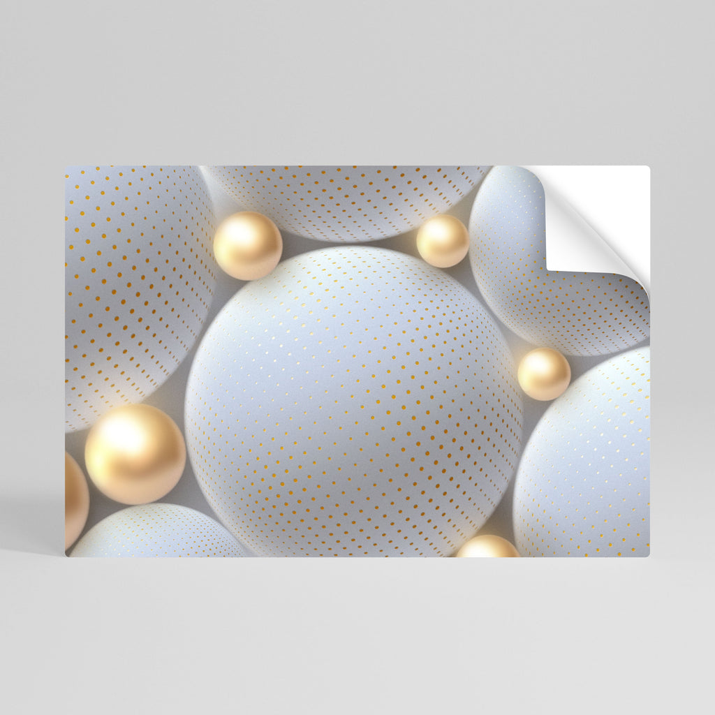 LUMINOUS SPHERICAL HARMONY Selbstklebendes Horizontal-Poster