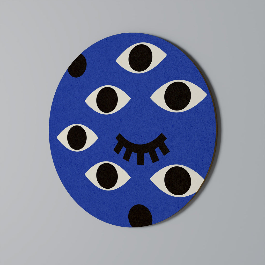 UNDER CONTROL Runde Wanddekoration Ø 69 cm