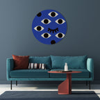 UNDER CONTROL Runde Wanddekoration Ø 69 cm