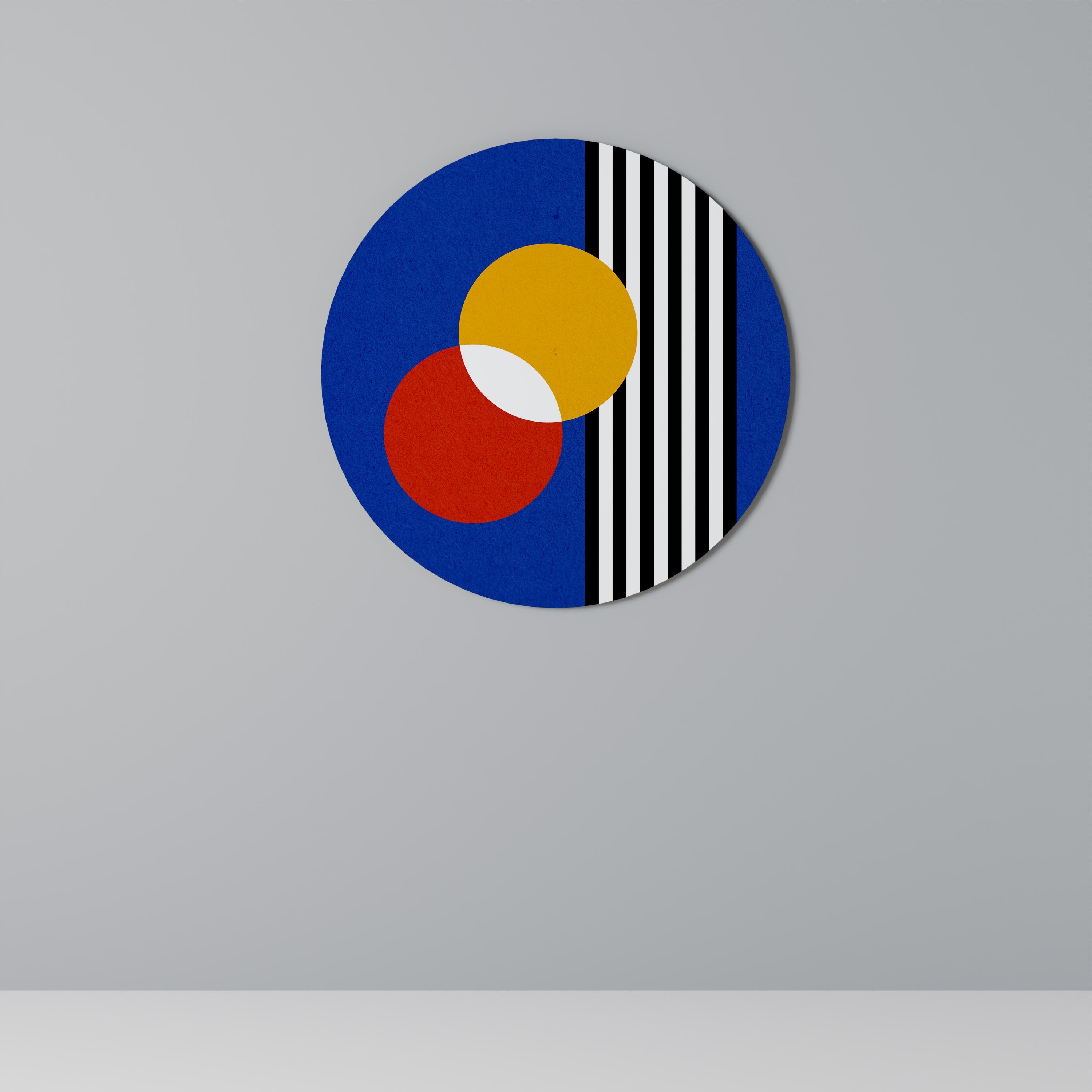 GEOMETRIC HARMONY Runde Wanddekoration Ø 69 cm