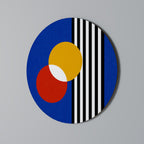 GEOMETRIC HARMONY Runde Wanddekoration Ø 69 cm