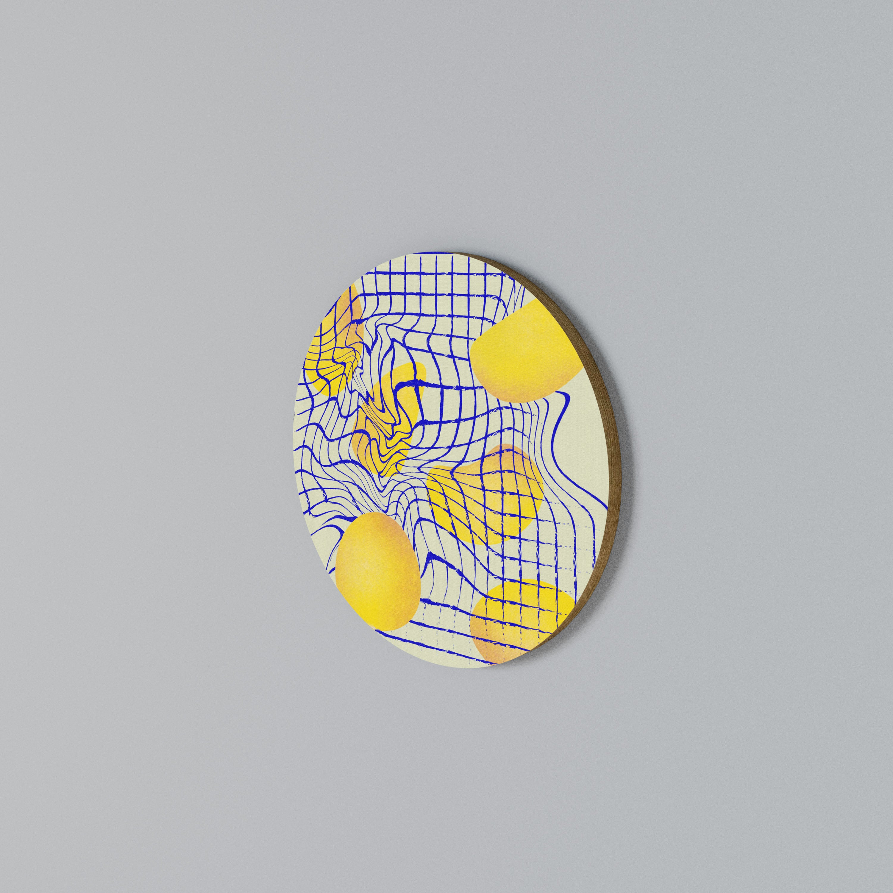 CURVED SPACE Rundes Wandbild