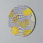 CURVED SPACE Runde Wanddekoration Ø 69 cm