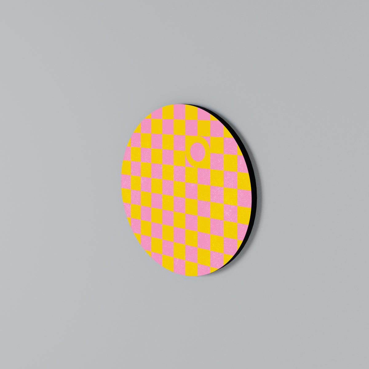 OPTIMISTIC WORLD Round Wall Art