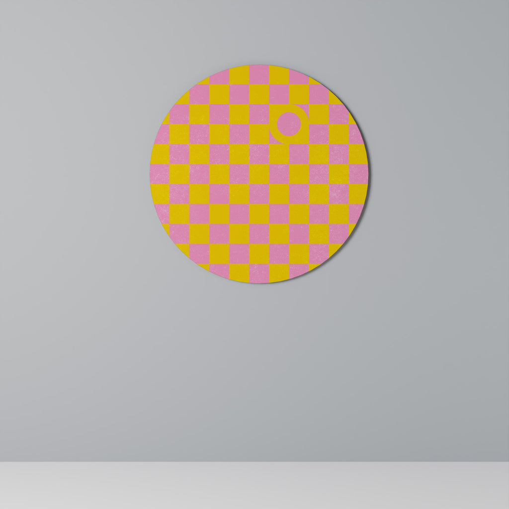 OPTIMISTIC WORLD Runde Wanddekoration Ø 69 cm