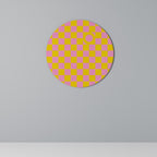 OPTIMISTIC WORLD Runde Wanddekoration Ø 69 cm