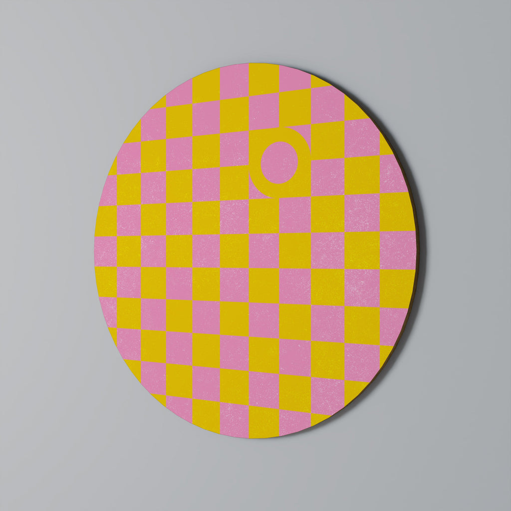 OPTIMISTIC WORLD Runde Wanddekoration Ø 69 cm