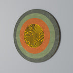 MELANCHOLY CIRCLES Runde Wanddekoration Ø 69 cm