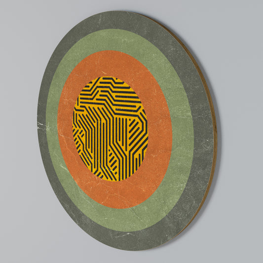 MELANCHOLY CIRCLES Rundes Wandbild