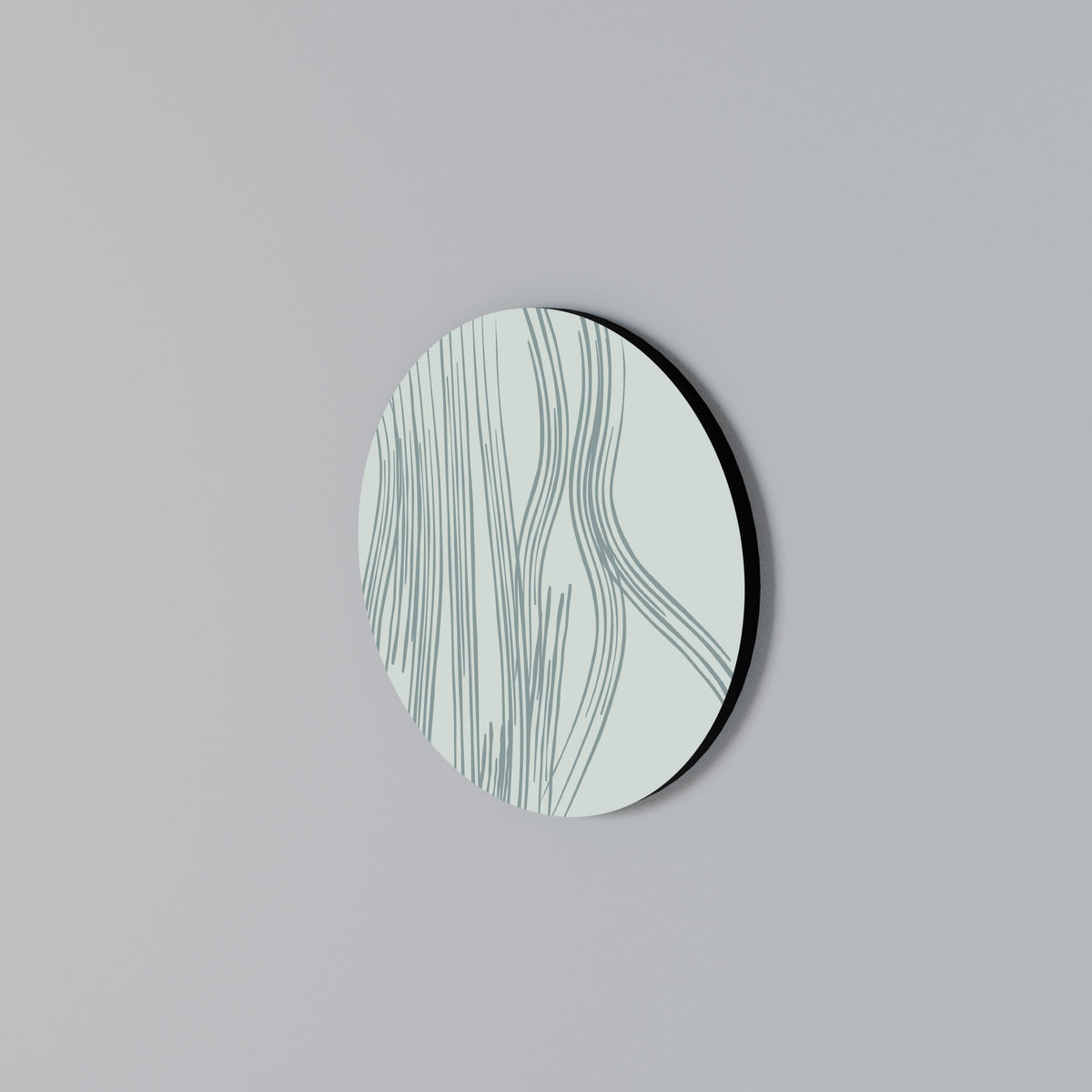 MEMORY TRACES Round Wall Art