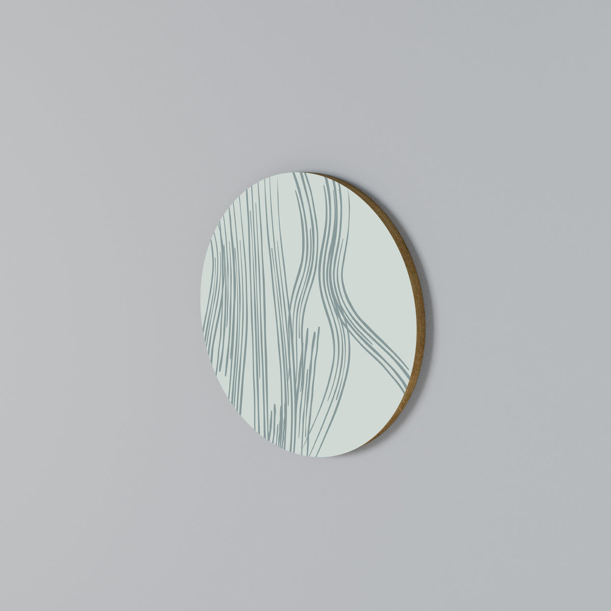 MEMORY TRACES Round Wall Art