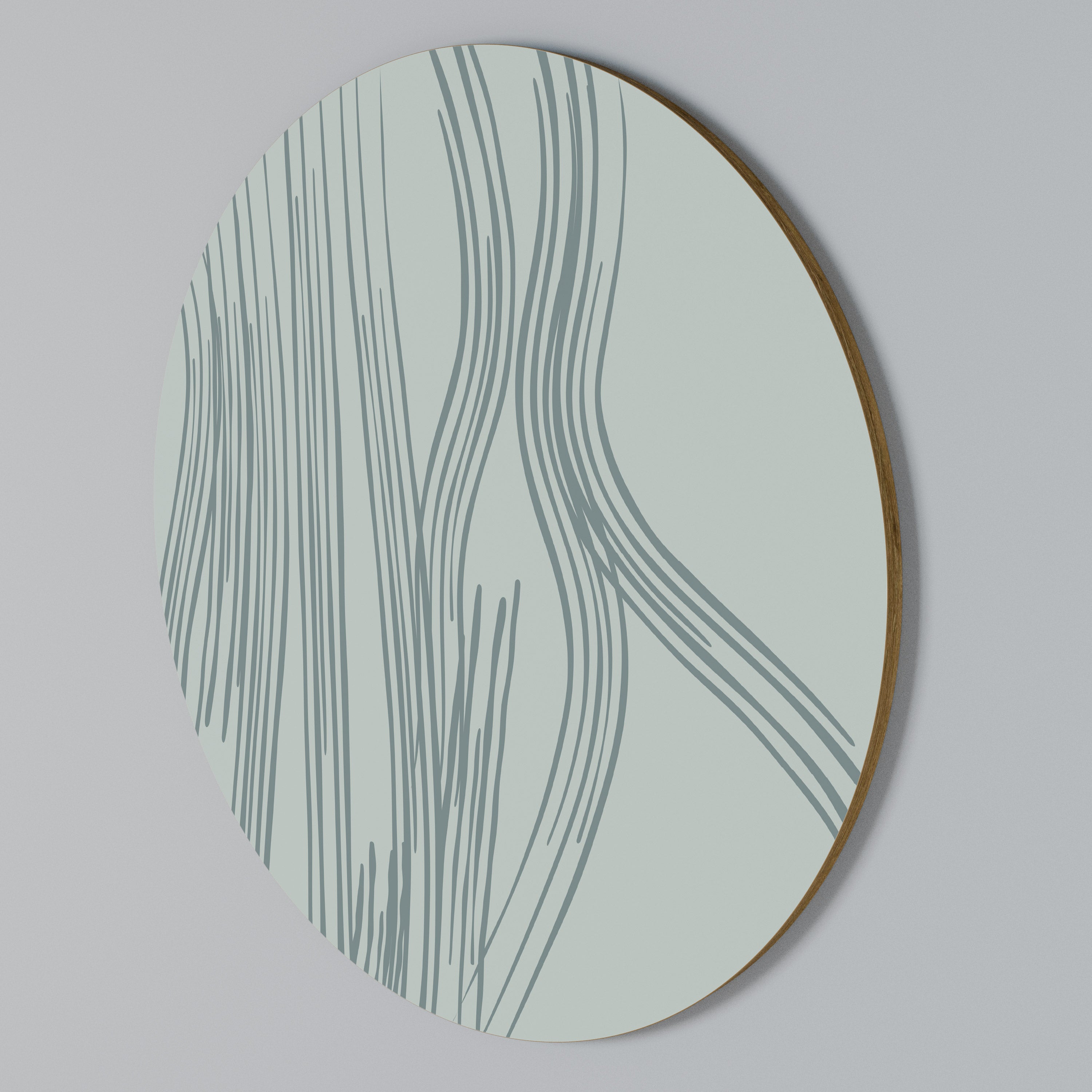 MEMORY TRACES Round Wall Art