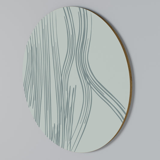 MEMORY TRACES Round Wall Art