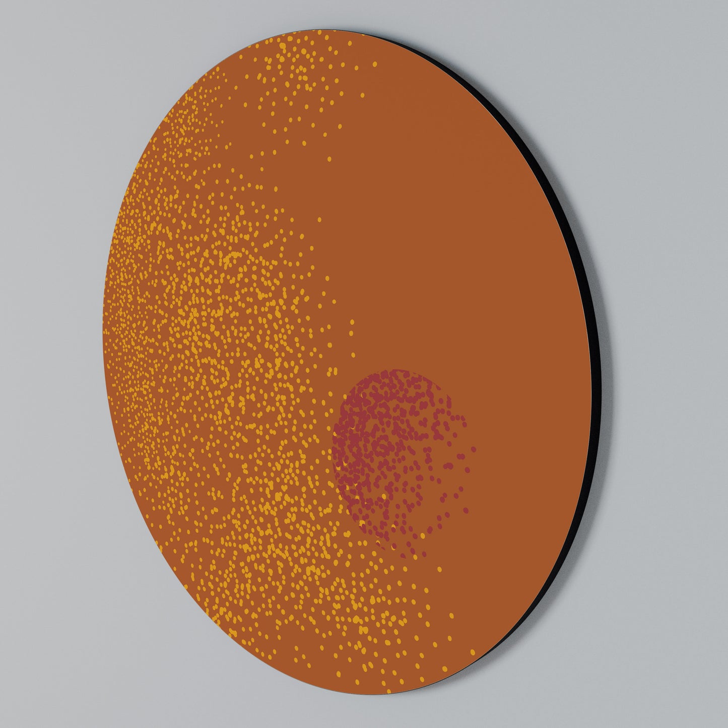 GLITTER COMPOSITION Rundes Wandbild