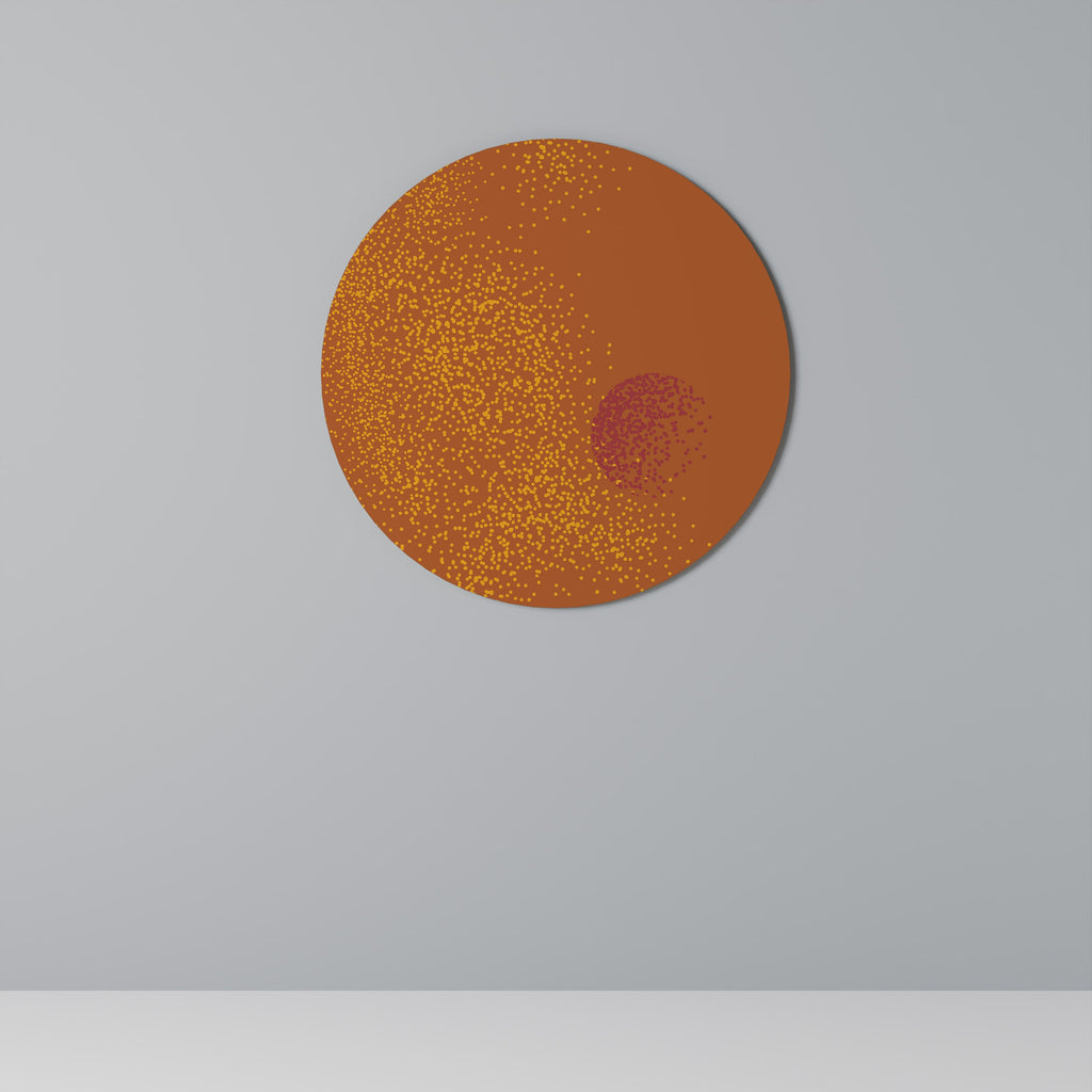 GLITTER COMPOSITION Runde Wanddekoration Ø 69 cm