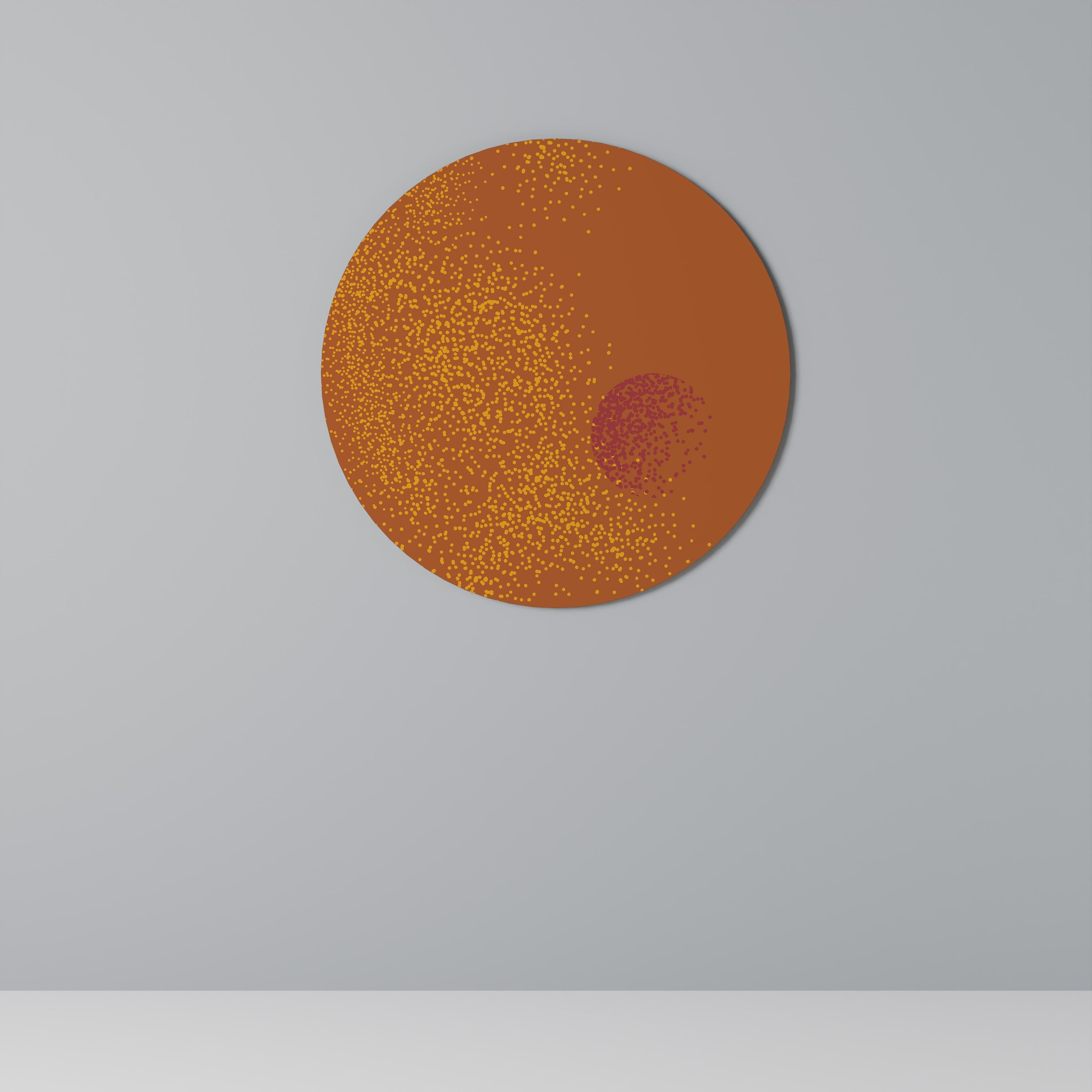 GLITTER COMPOSITION Runde Wanddekoration Ø 69 cm