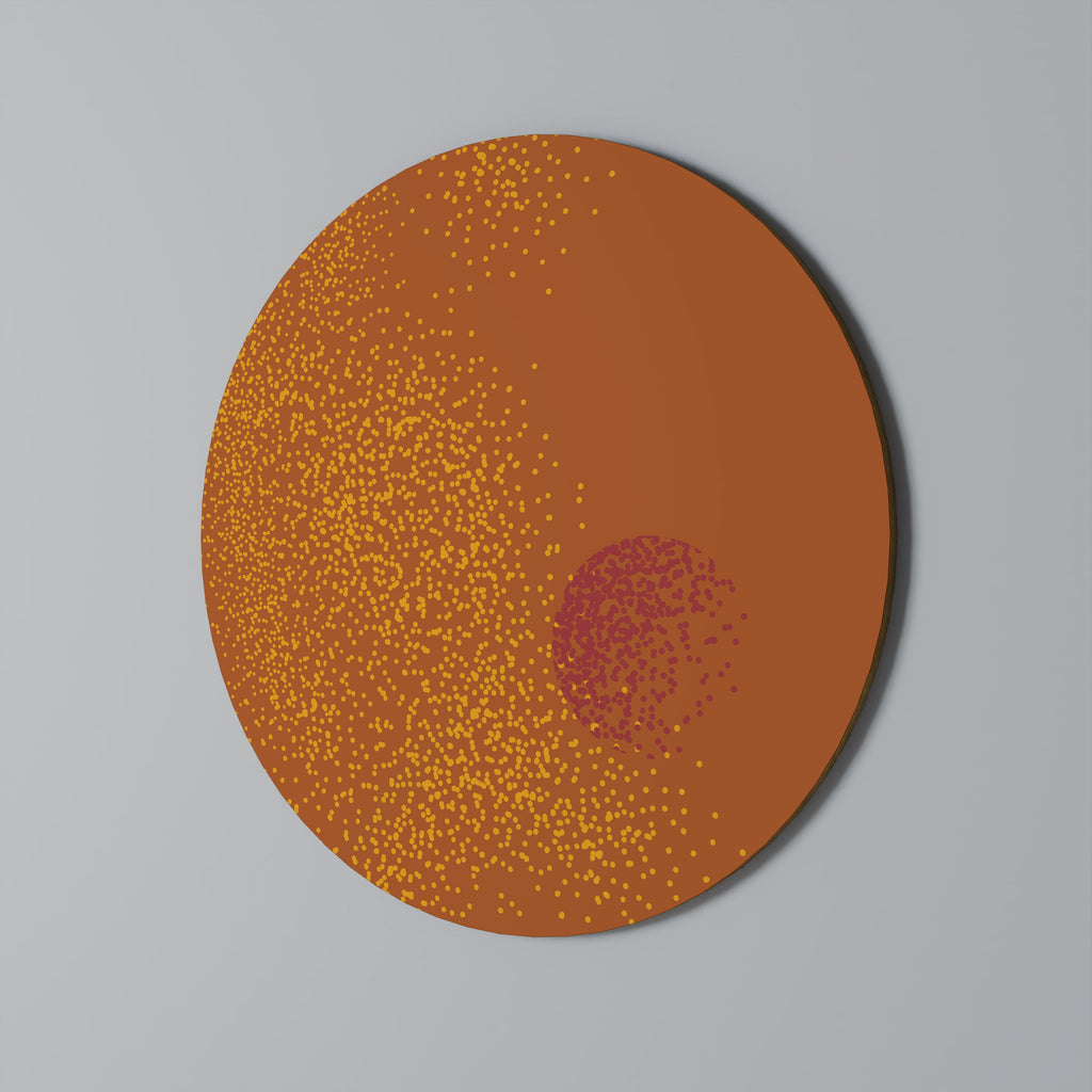 GLITTER COMPOSITION Runde Wanddekoration Ø 69 cm