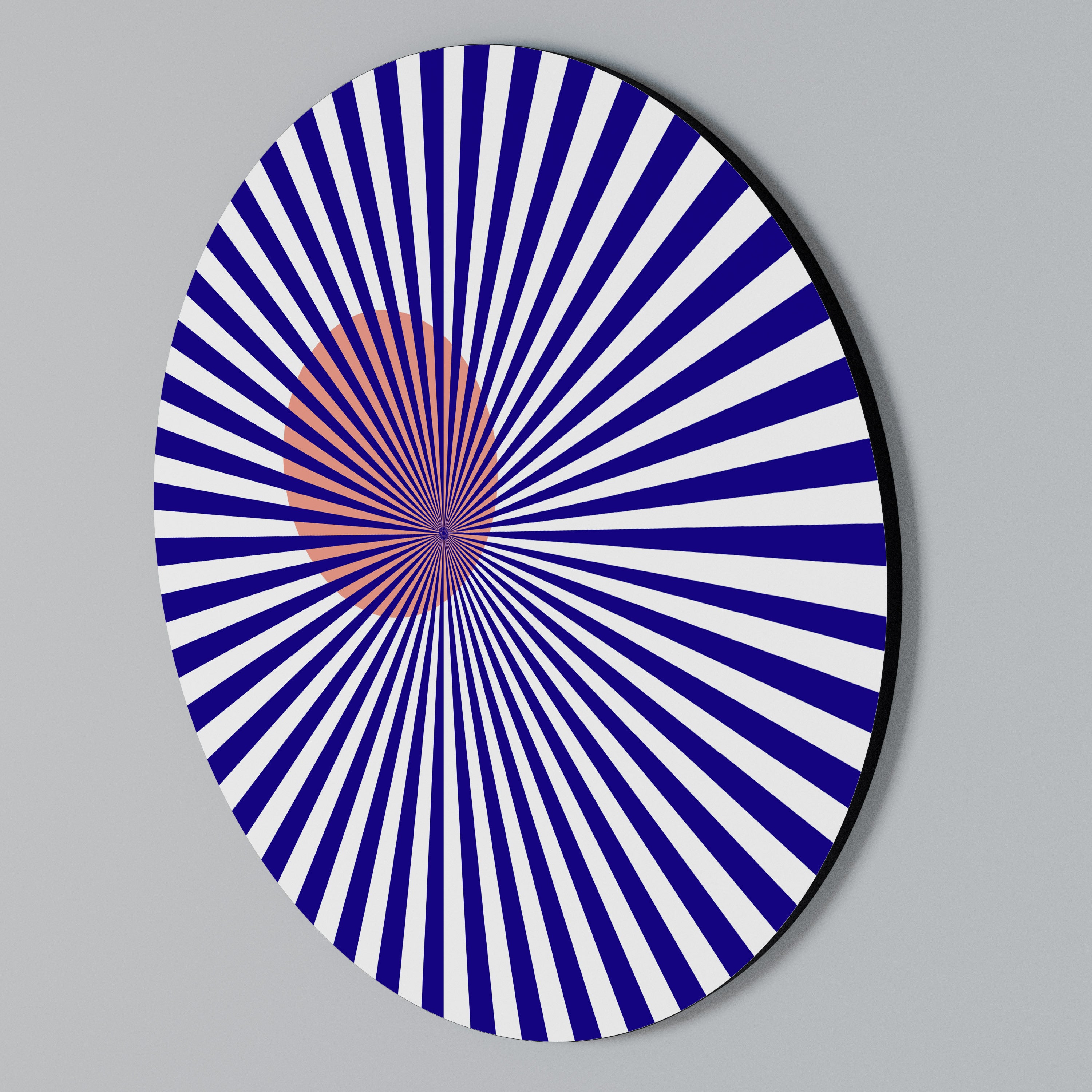 RADIANT ILLUSION Round Wall Art