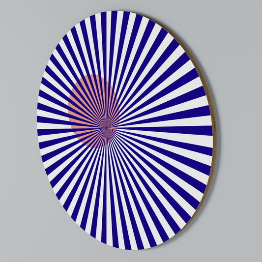RADIANT ILLUSION Rundes Wandbild