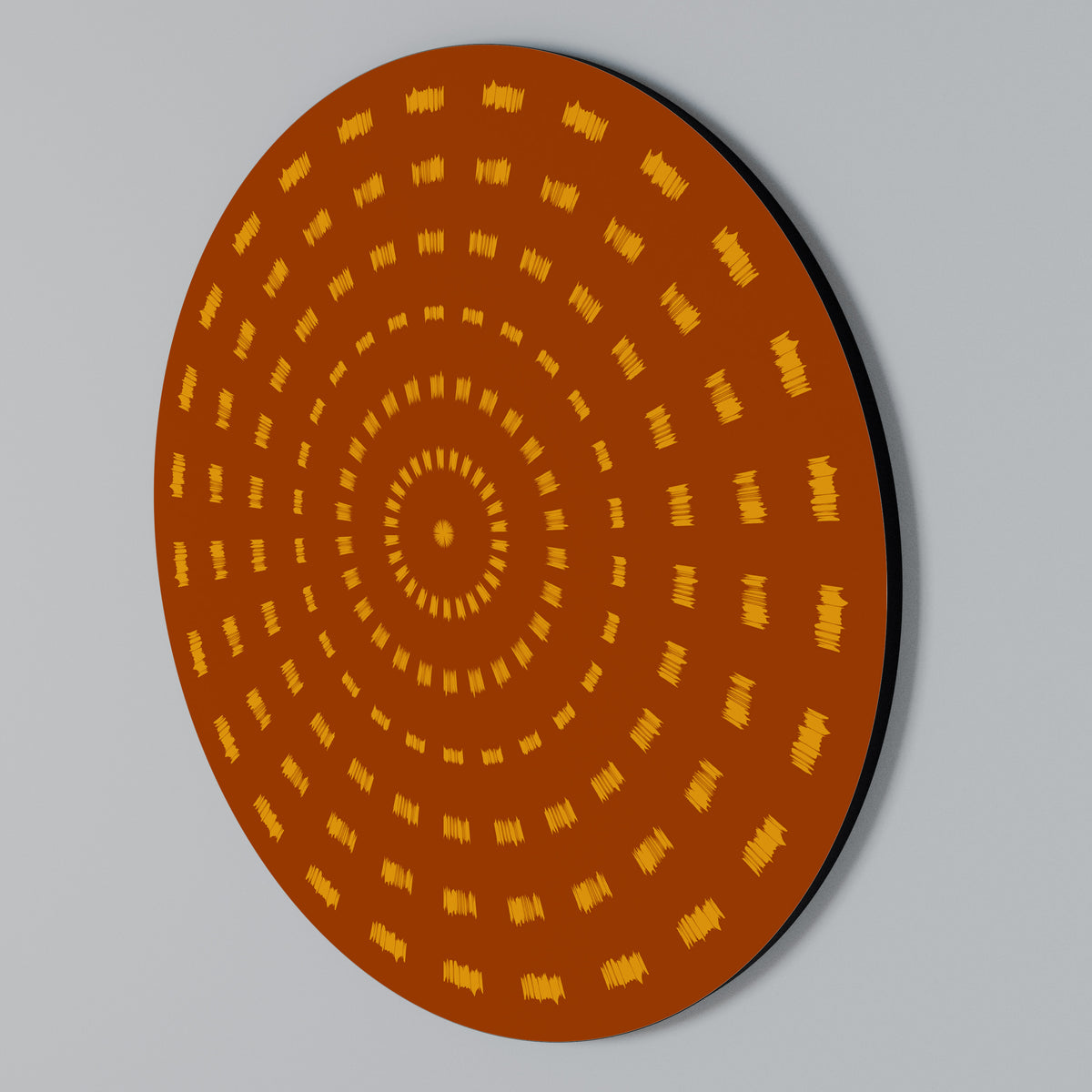 RADIANT ENERGY Rundes Wandbild