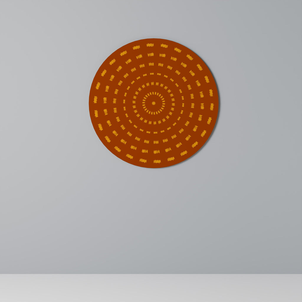 RADIANT ENERGY Runde Wanddekoration Ø 69 cm