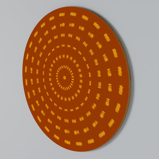 RADIANT ENERGY Rundes Wandbild