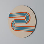 RIVER PATH Runde Wanddekoration Ø 69 cm