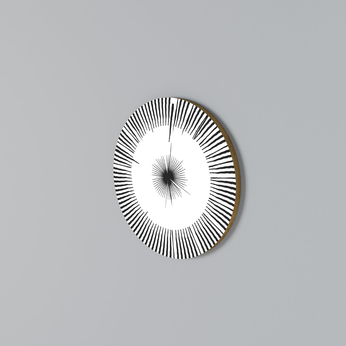 EXPLOSIVE RADIATION Round Wall Art