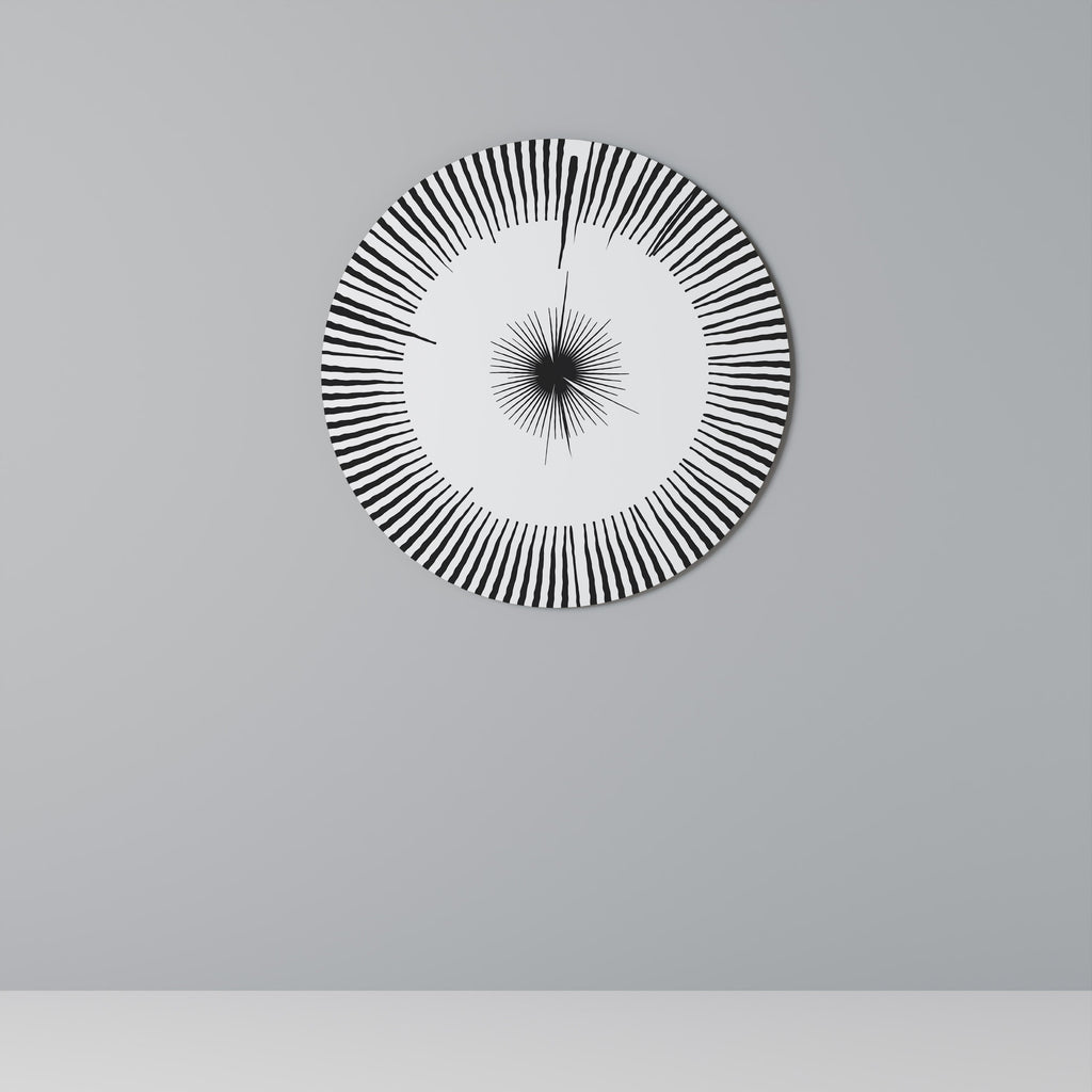 EXPLOSIVE RADIATION Runde Wanddekoration Ø 69 cm