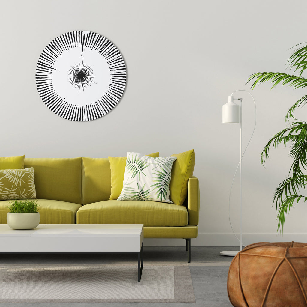 EXPLOSIVE RADIATION Runde Wanddekoration Ø 69 cm