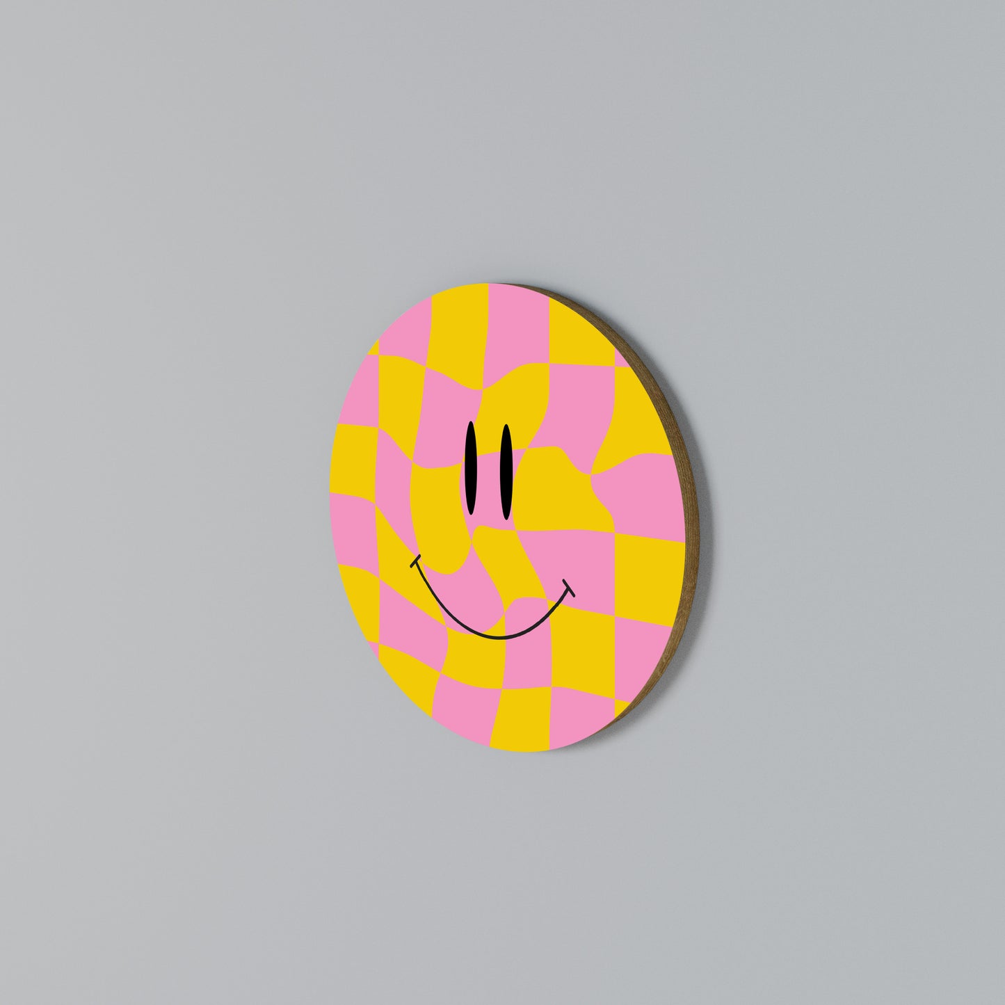 OPTIMISTIC VIBRATIONS Rundes Wandbild