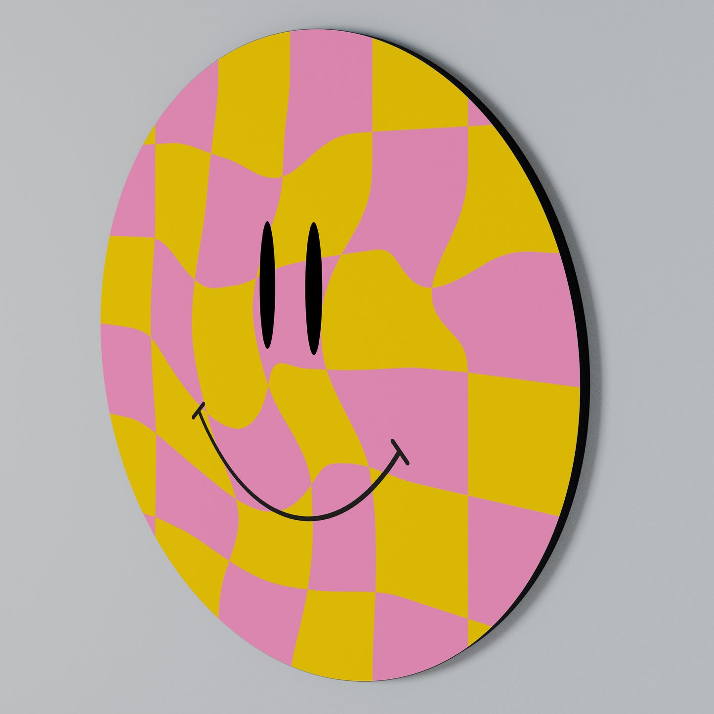 OPTIMISTIC VIBRATIONS Rundes Wandbild