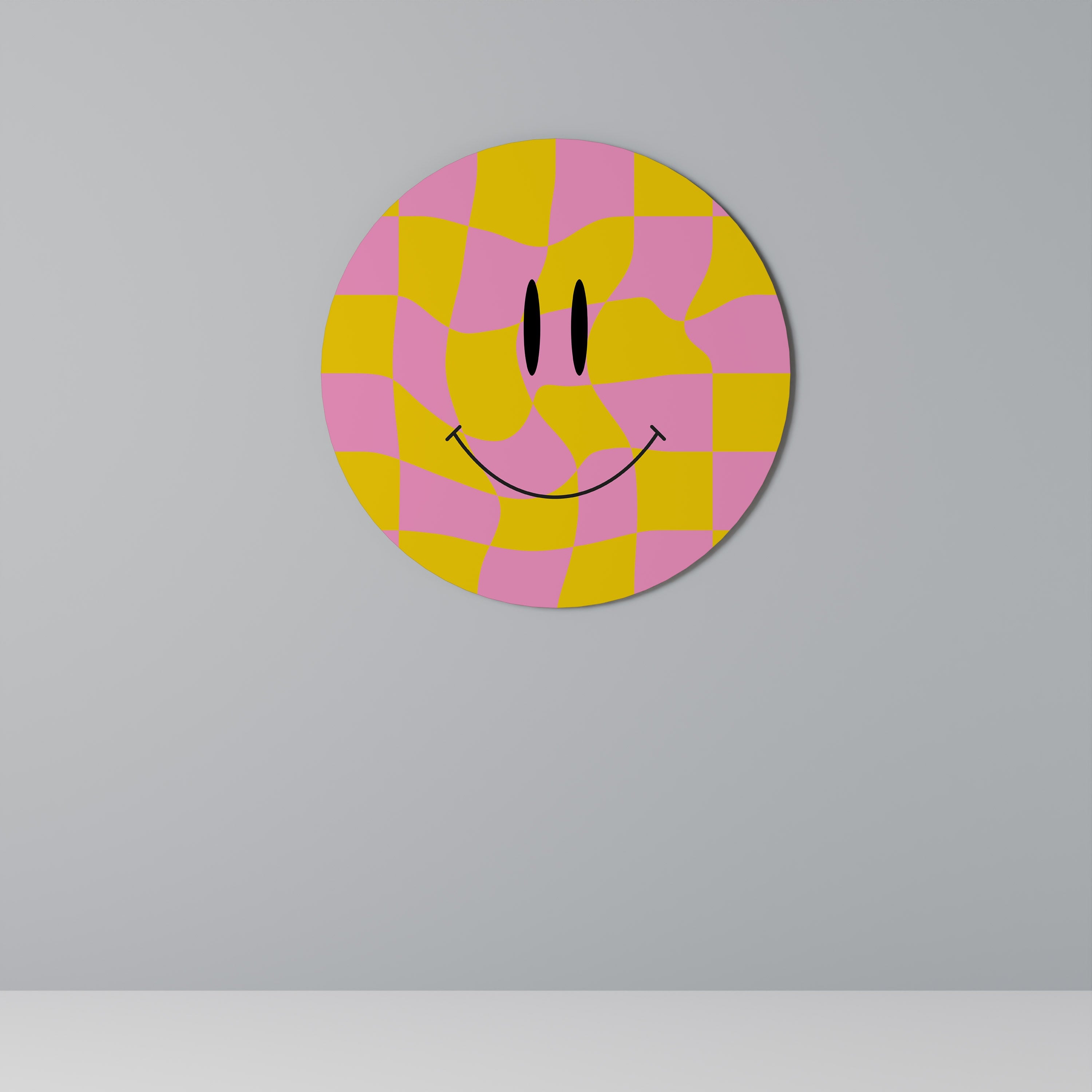 OPTIMISTIC VIBRATIONS Runde Wanddekoration Ø 69 cm