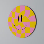 OPTIMISTIC VIBRATIONS Runde Wanddekoration Ø 69 cm