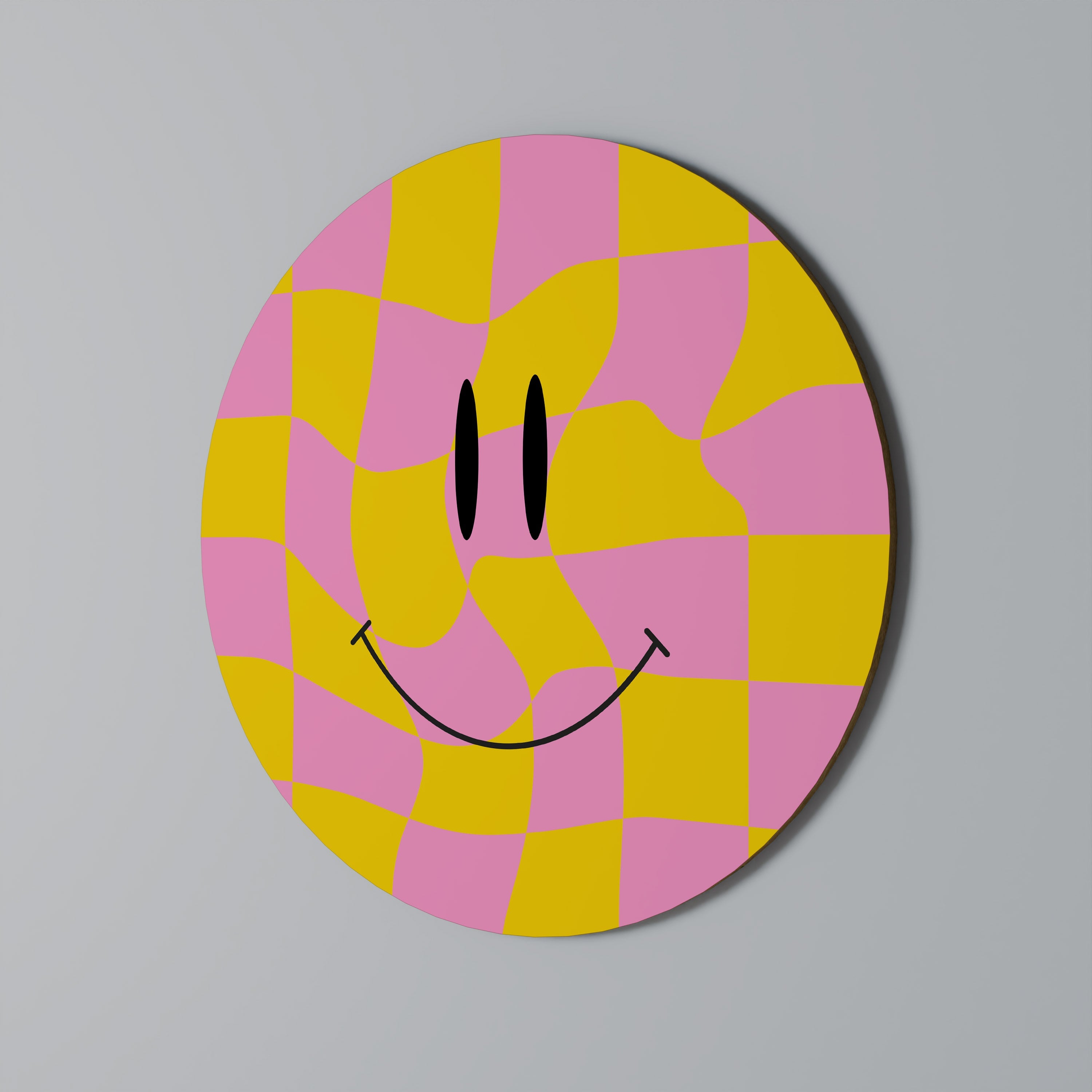 OPTIMISTIC VIBRATIONS Runde Wanddekoration Ø 69 cm