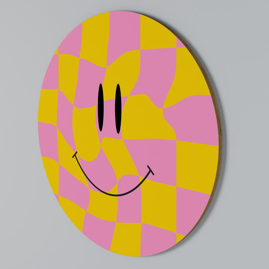 OPTIMISTIC VIBRATIONS Rundes Wandbild