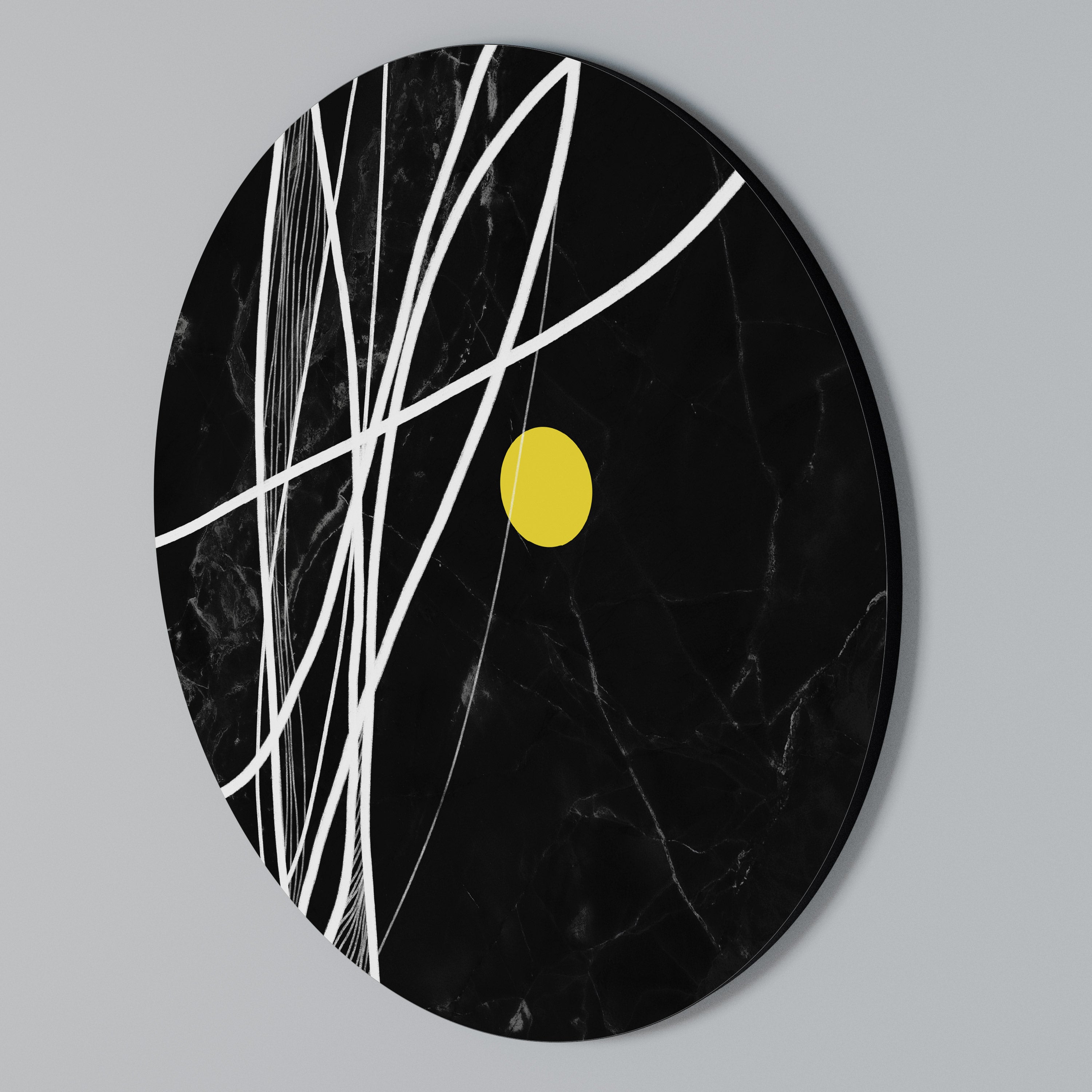 LIGHT IN THE DARK Round Wall Art