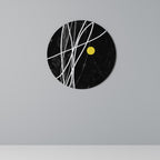 LIGHT IN THE DARK Runde Wanddekoration Ø 69 cm