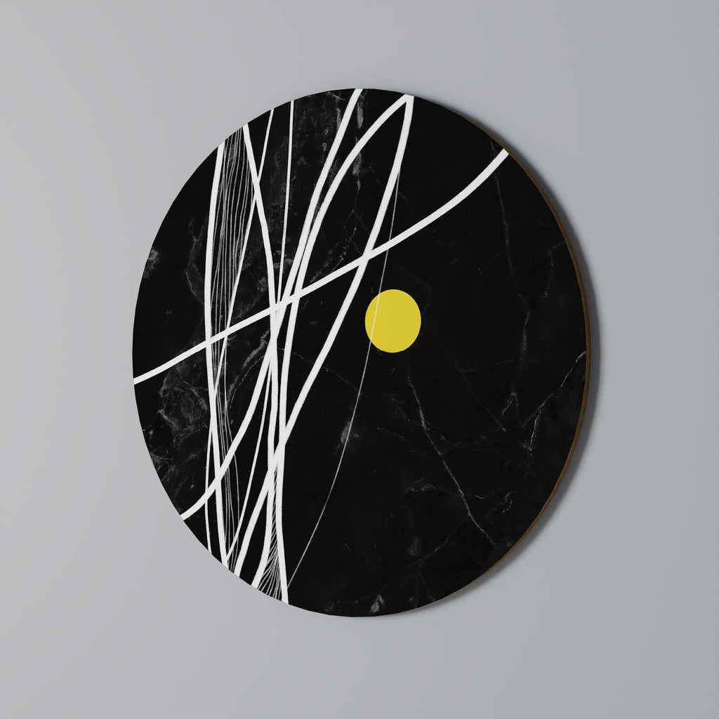 LIGHT IN THE DARK Runde Wanddekoration Ø 69 cm