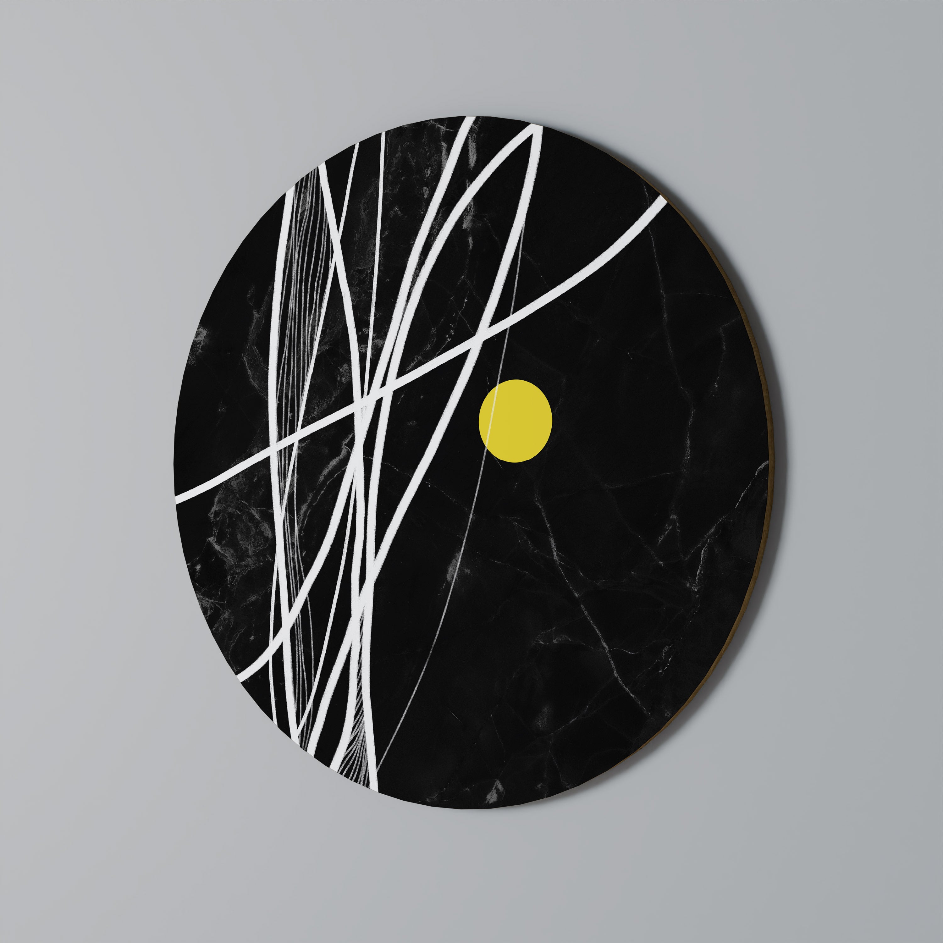 LIGHT IN THE DARK Runde Wanddekoration Ø 69 cm