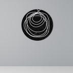 TRUST CIRCLES Runde Wanddekoration Ø 69 cm