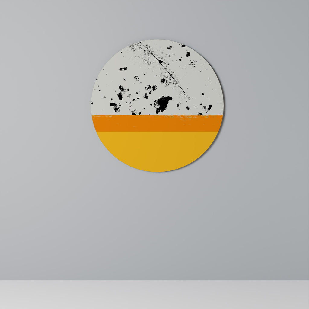 DYED BY ORANGE Runde Wanddekoration Ø 69 cm