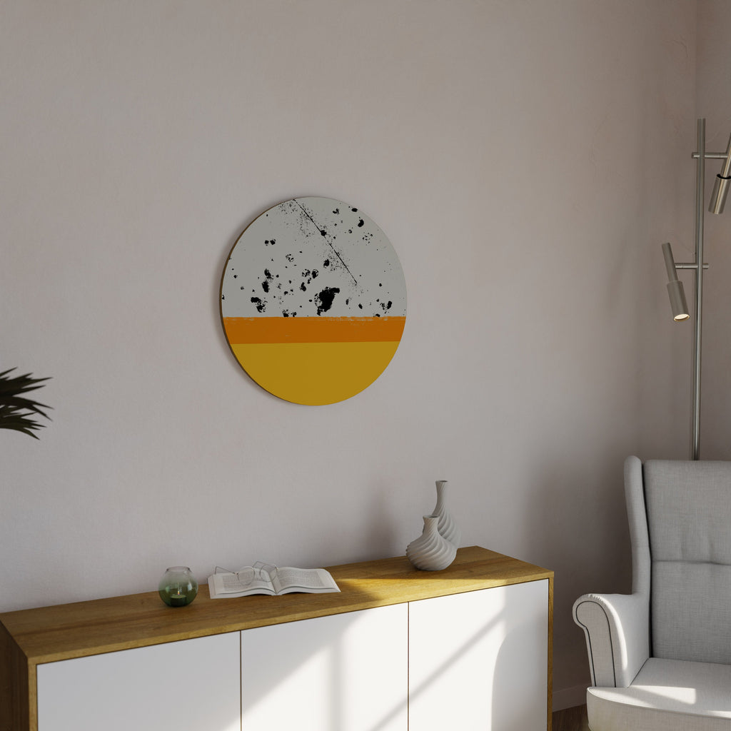 DYED BY ORANGE Runde Wanddekoration Ø 69 cm