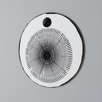 DARKNESS IS COMING Runde Wanddekoration Ø 69 cm