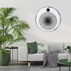 DARKNESS IS COMING Runde Wanddekoration Ø 69 cm